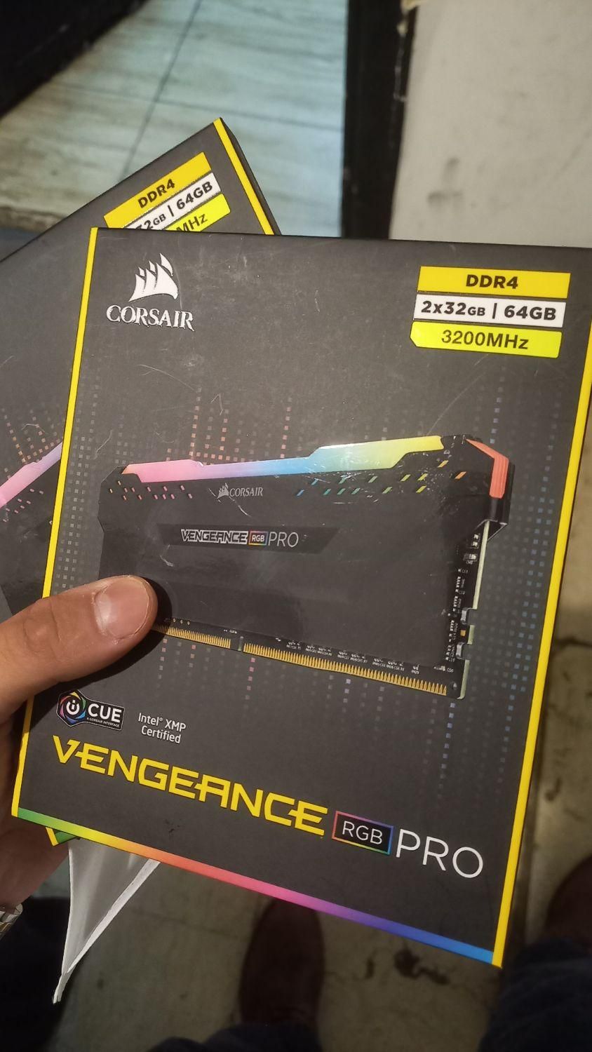 رم کورسیر Vengeance RGB Pro 64GB 3200MHz DDR4|قطعات و لوازم جانبی رایانه|تهران, چهارصد دستگاه|دیوار