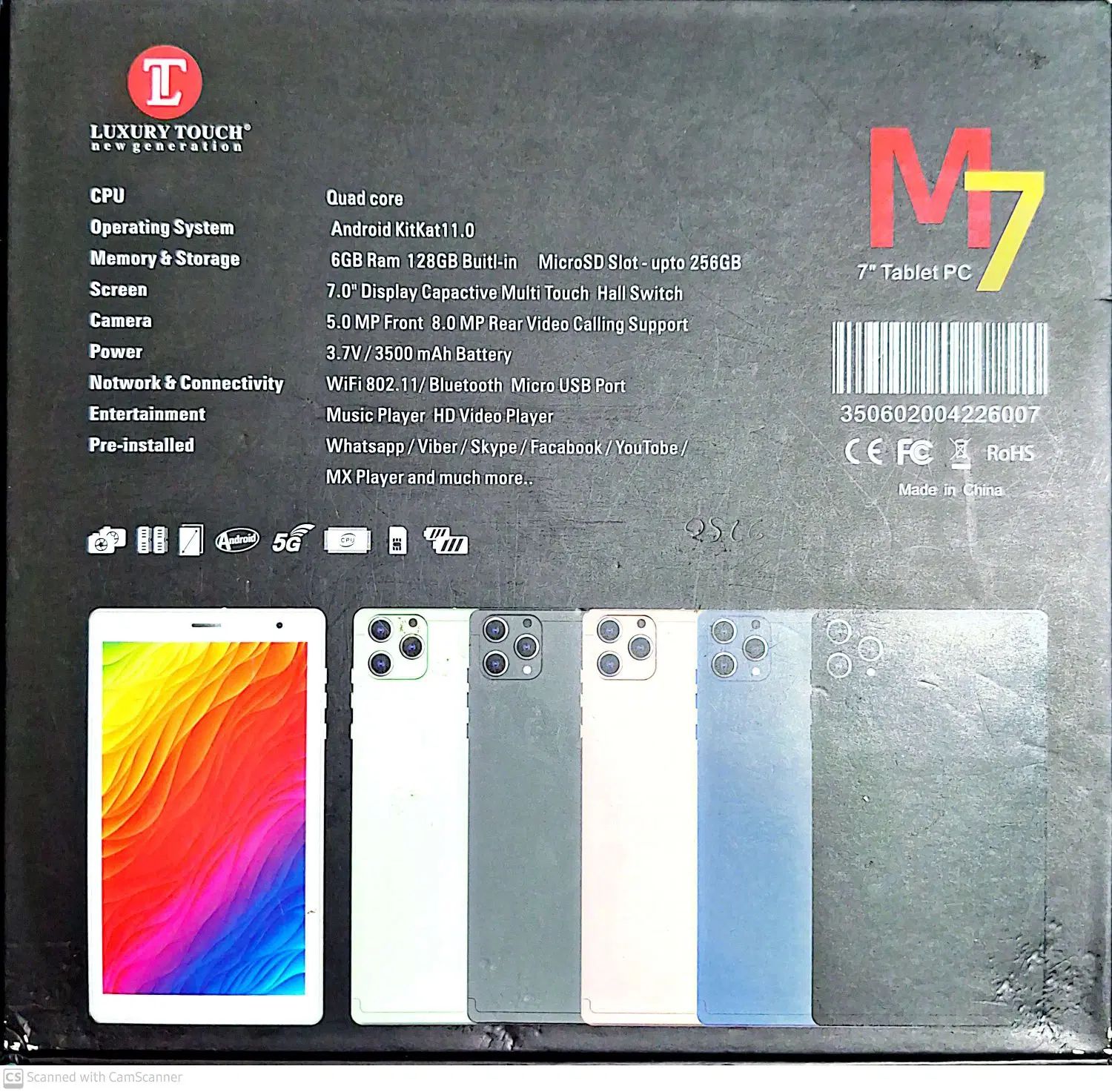 تبلت luxury touch 128 RAM 6|تبلت|مشهد, عبادی|دیوار