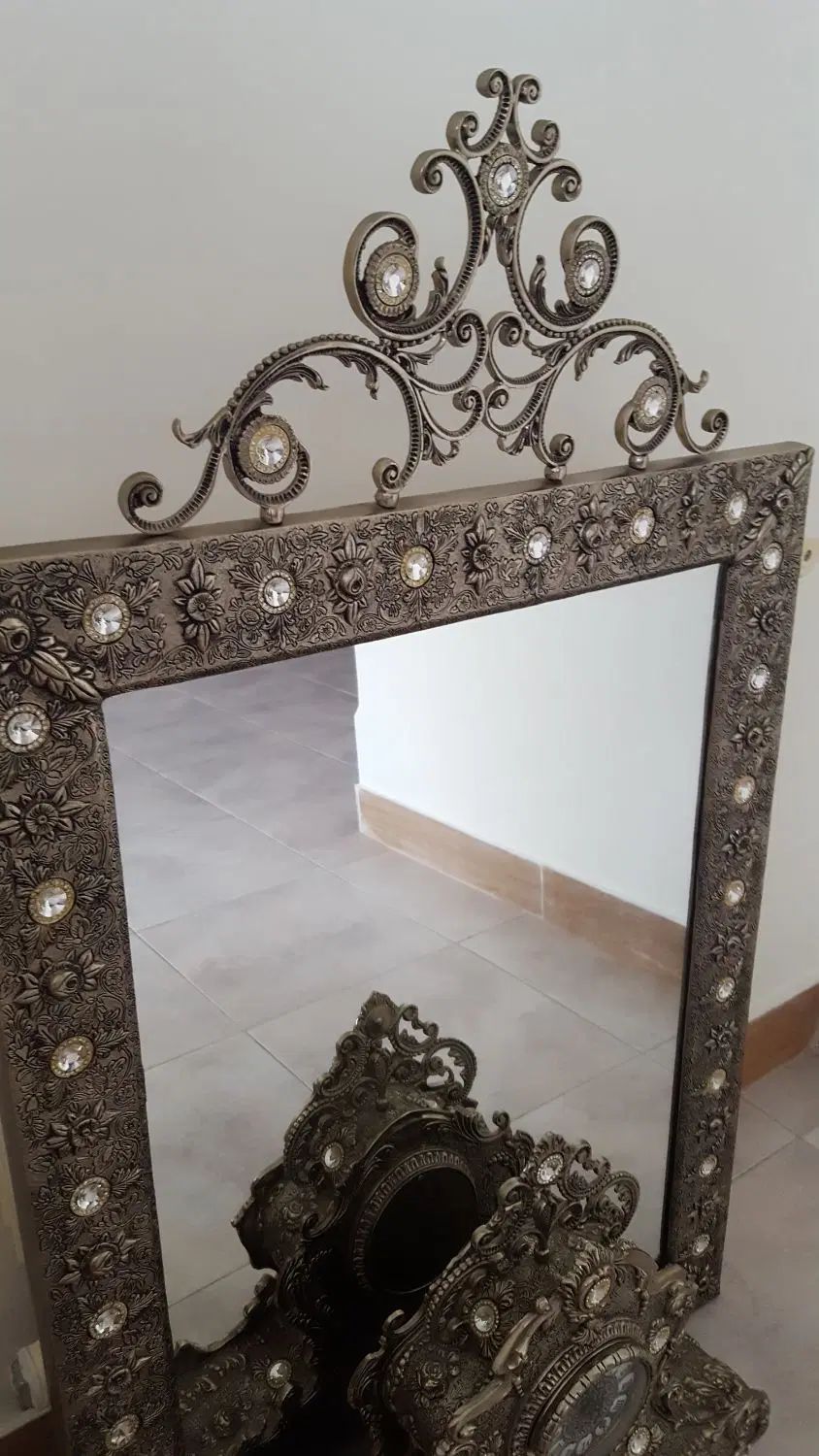 ست آینه با ساعت|ساعت دیواری و تزئینی|رشت, بلوار گیلان|دیوار