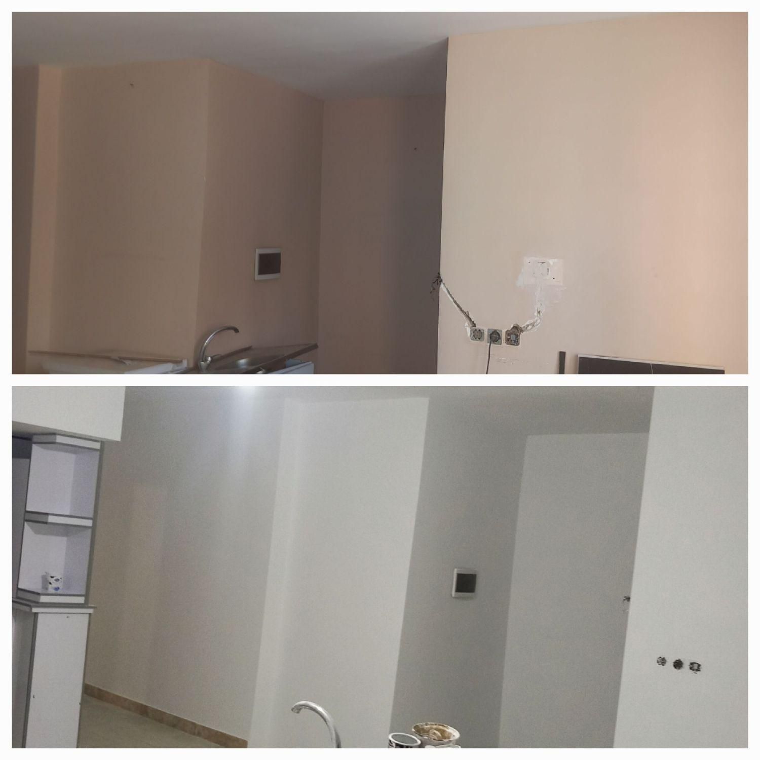 نقاشی ساختمان با رنگ درجه یک و اجرای تخصصی|خدمات پیشه و مهارت|قزوین, |دیوار