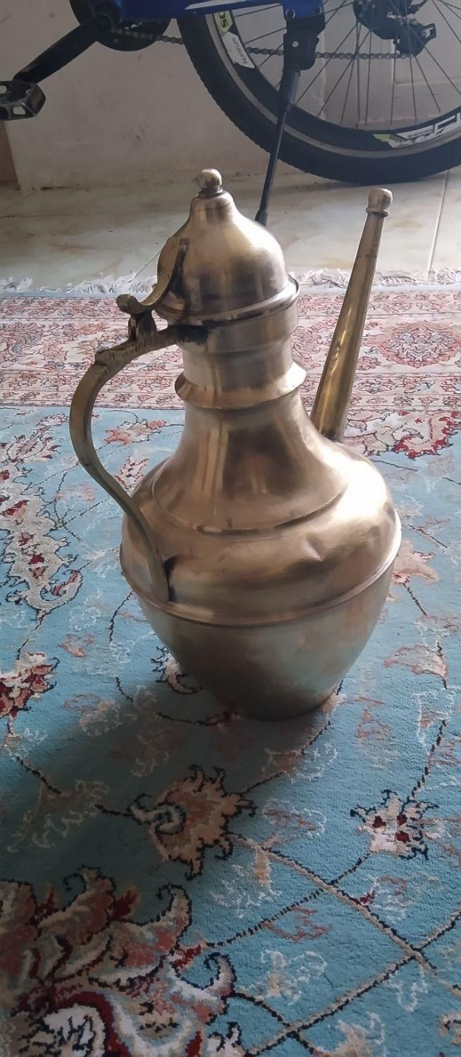 آفتابه وضو دوره قاجار جنس برنز  آنتیک|صنایع دستی و سایر لوازم تزئینی|کوهدشت, |دیوار