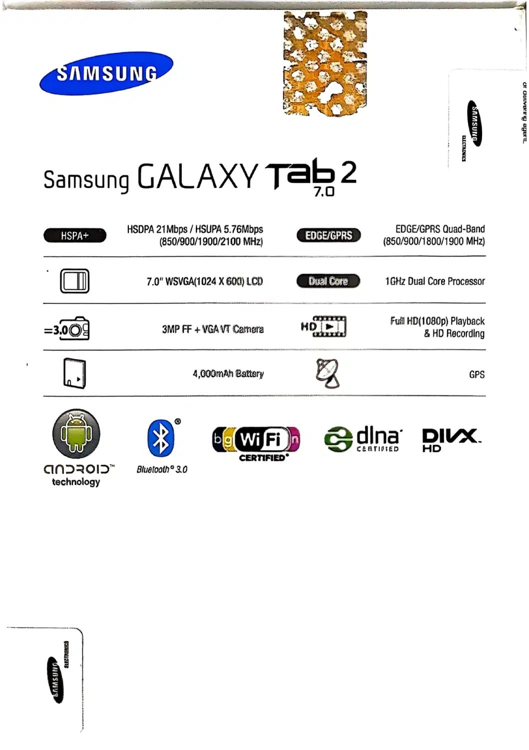 تبلت سامسونگ گلکسی 0.Samsung Galaxy tab2 7|تبلت|تهران, فردوس|دیوار