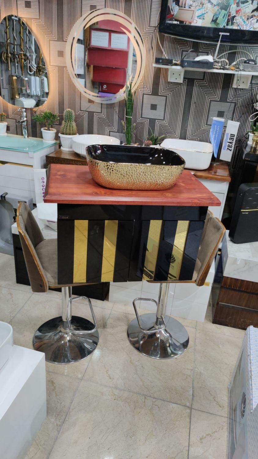 ست روشویی طرح چوب روس سیتکا|لوازم سرویس بهداشتی|تبریز, |دیوار