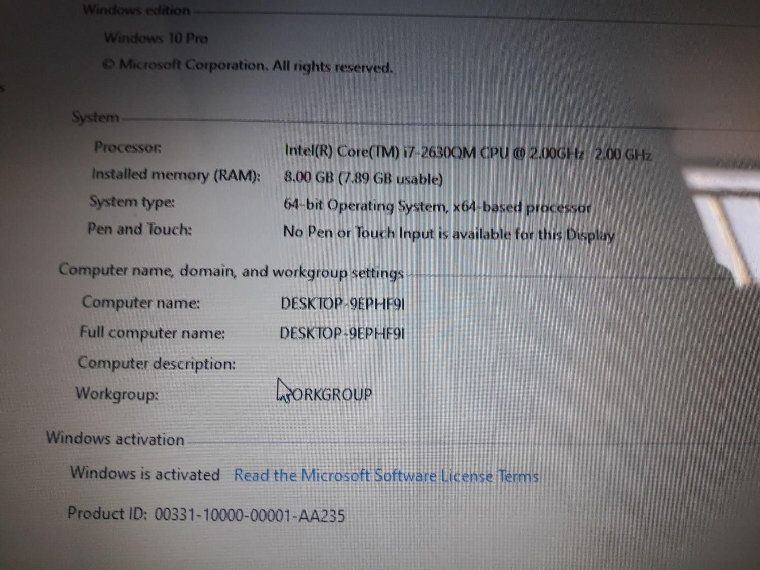 لپ تاب msi مدلi72630qm|رایانه همراه|نی‌ریز, |دیوار
