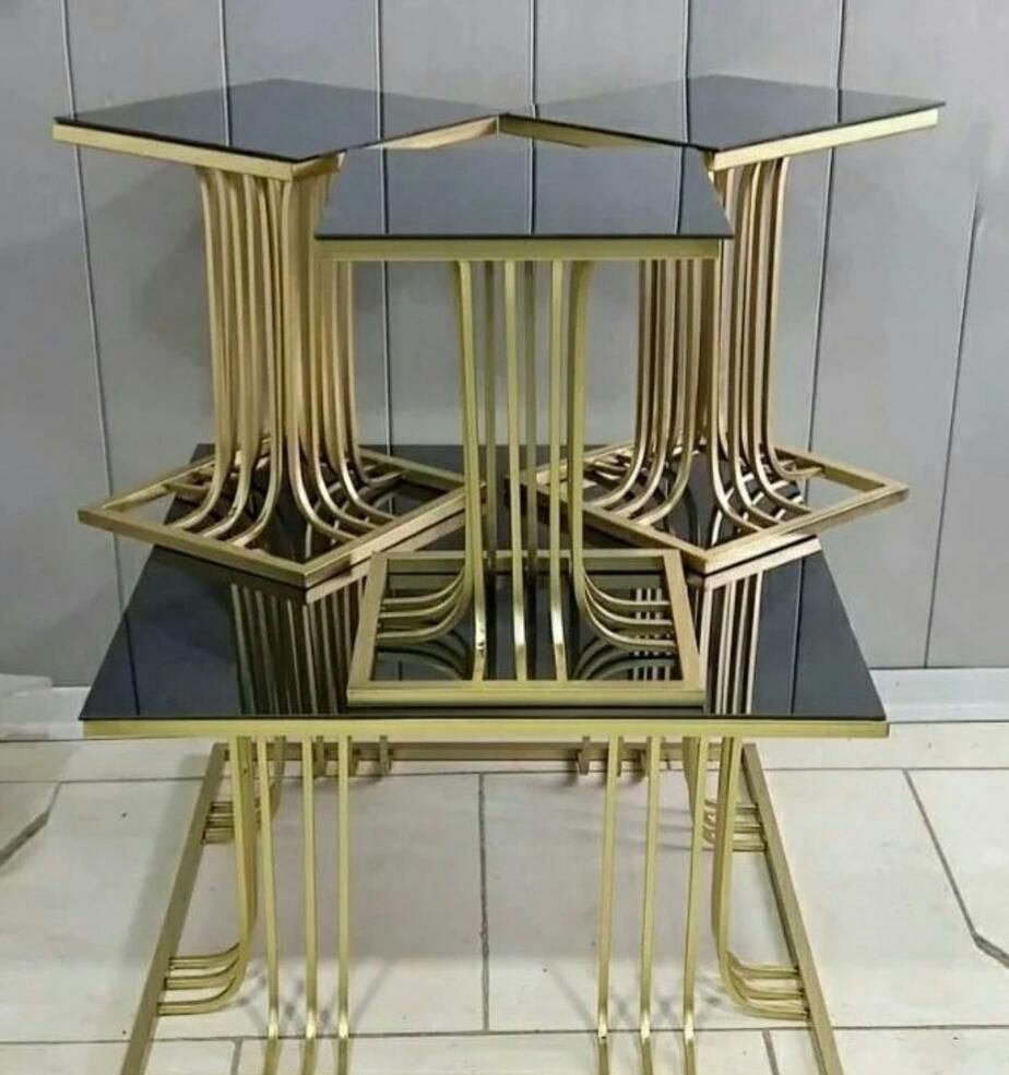 میز عسلی و جلو مبلی پایه فلزی استیل مدل نخلی|مبلمان خانگی و میز عسلی|آفتاب, |دیوار