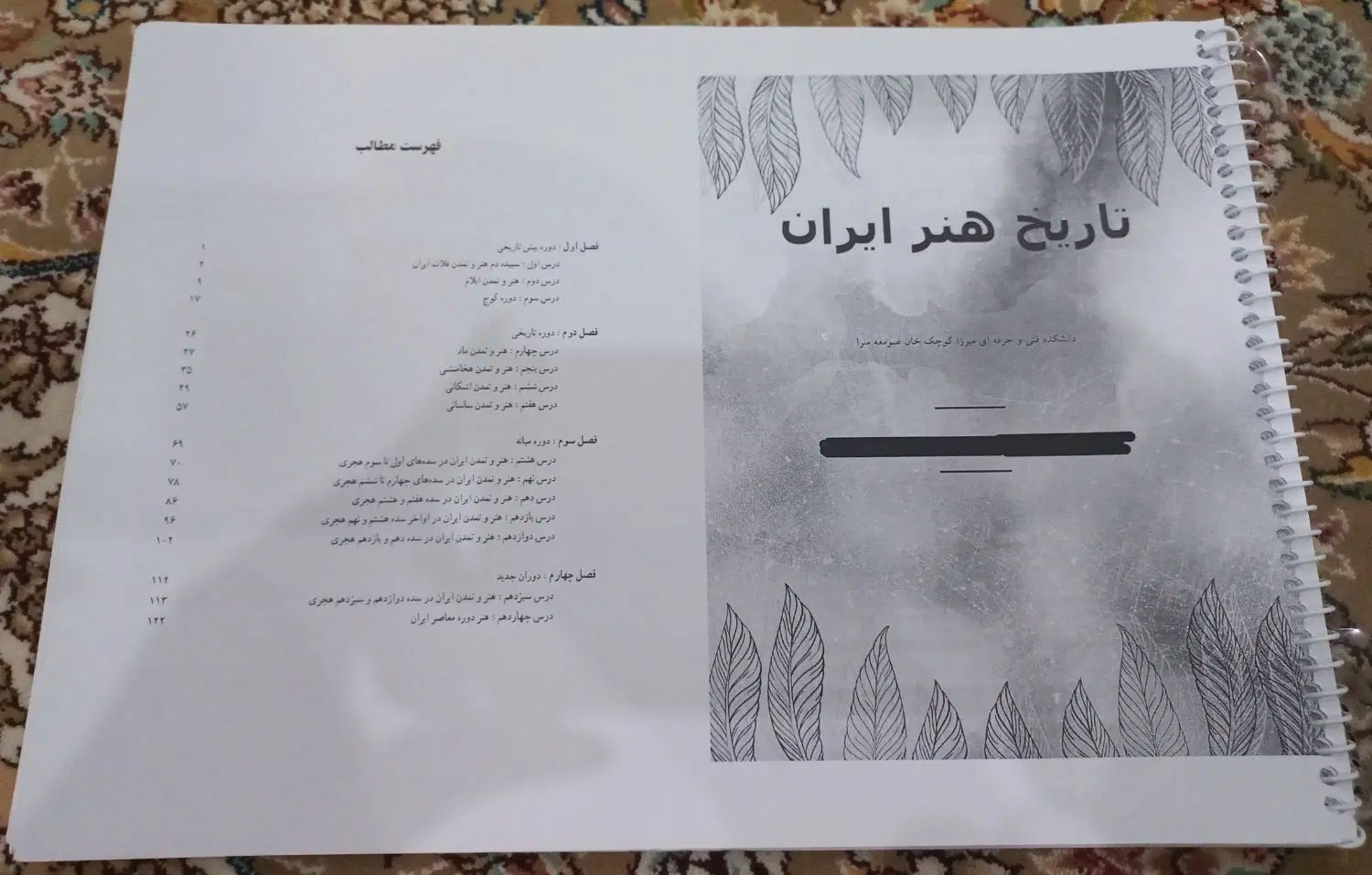 جزوه تاریخ هنر ایران|کتاب و مجله آموزشی|رشت, پل تالشان|دیوار