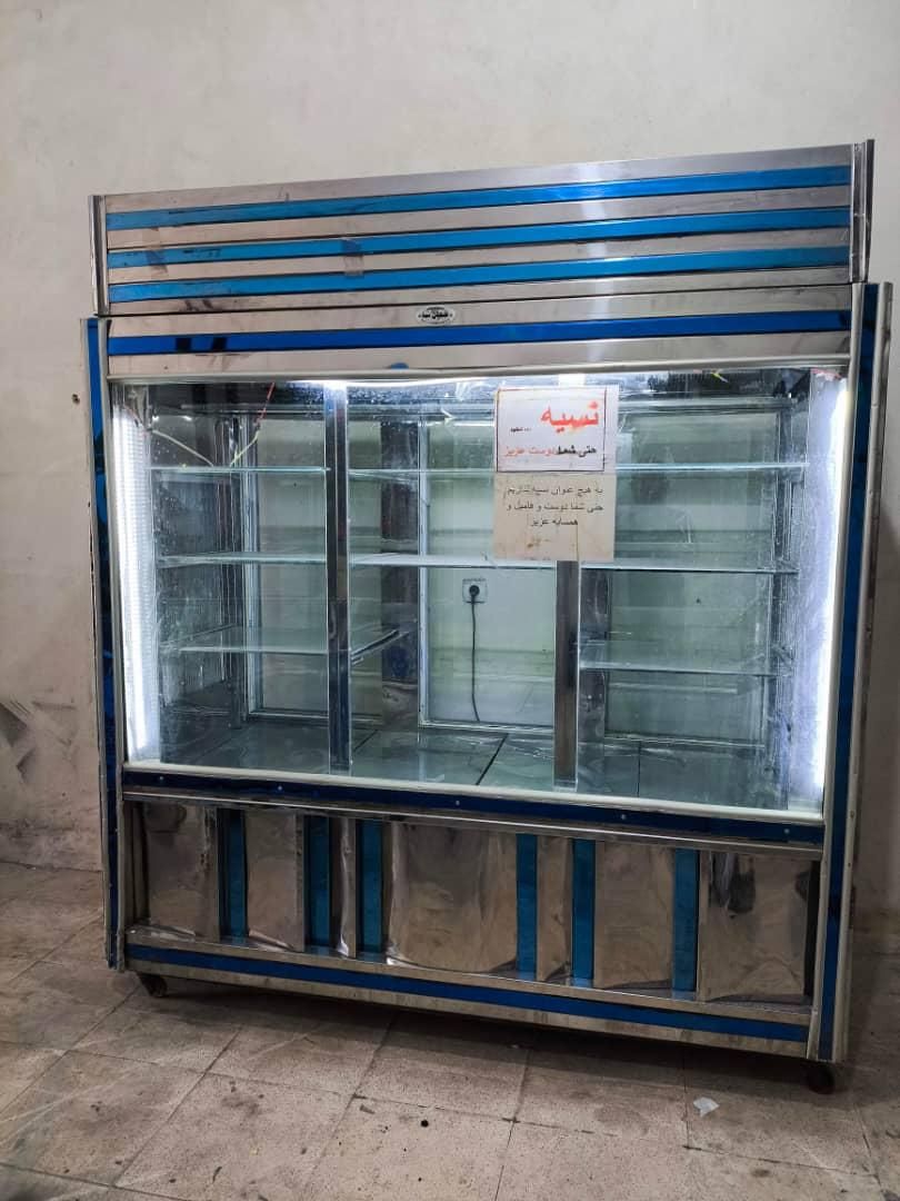 یخچال ایستاده تمام استیل ۲متری کبابی(قصابی)و سوپری|فروشگاه و مغازه|آفتاب, |دیوار