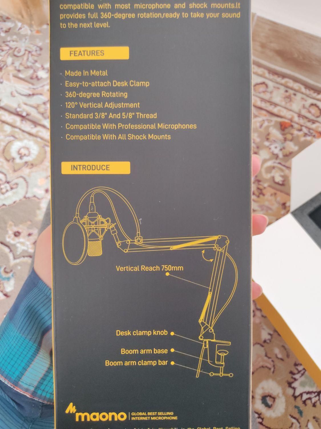 ست میکروفون کامل گیمینگ pd200x rgb|قطعات و لوازم جانبی رایانه|ارومیه, |دیوار