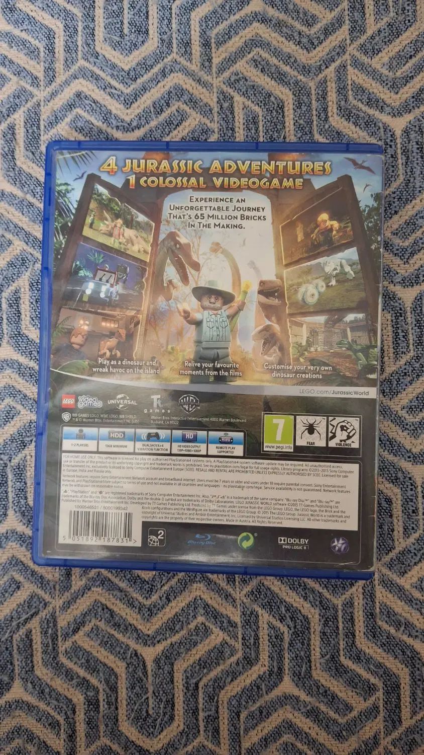 بازی لگو ژوراسیک ps4|کنسول، بازی ویدئویی و آنلاین|تهران, هاشم‌آباد|دیوار