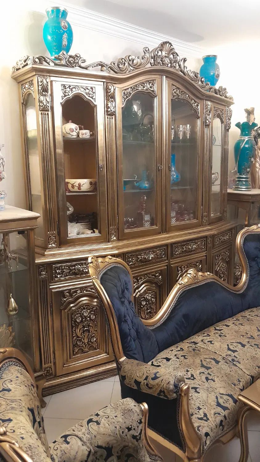 ست مبل و میز ناهارخوری استیل ۸ نفره همراه با بوفه|مبلمان خانگی و میز عسلی|تهران, اکباتان|دیوار
