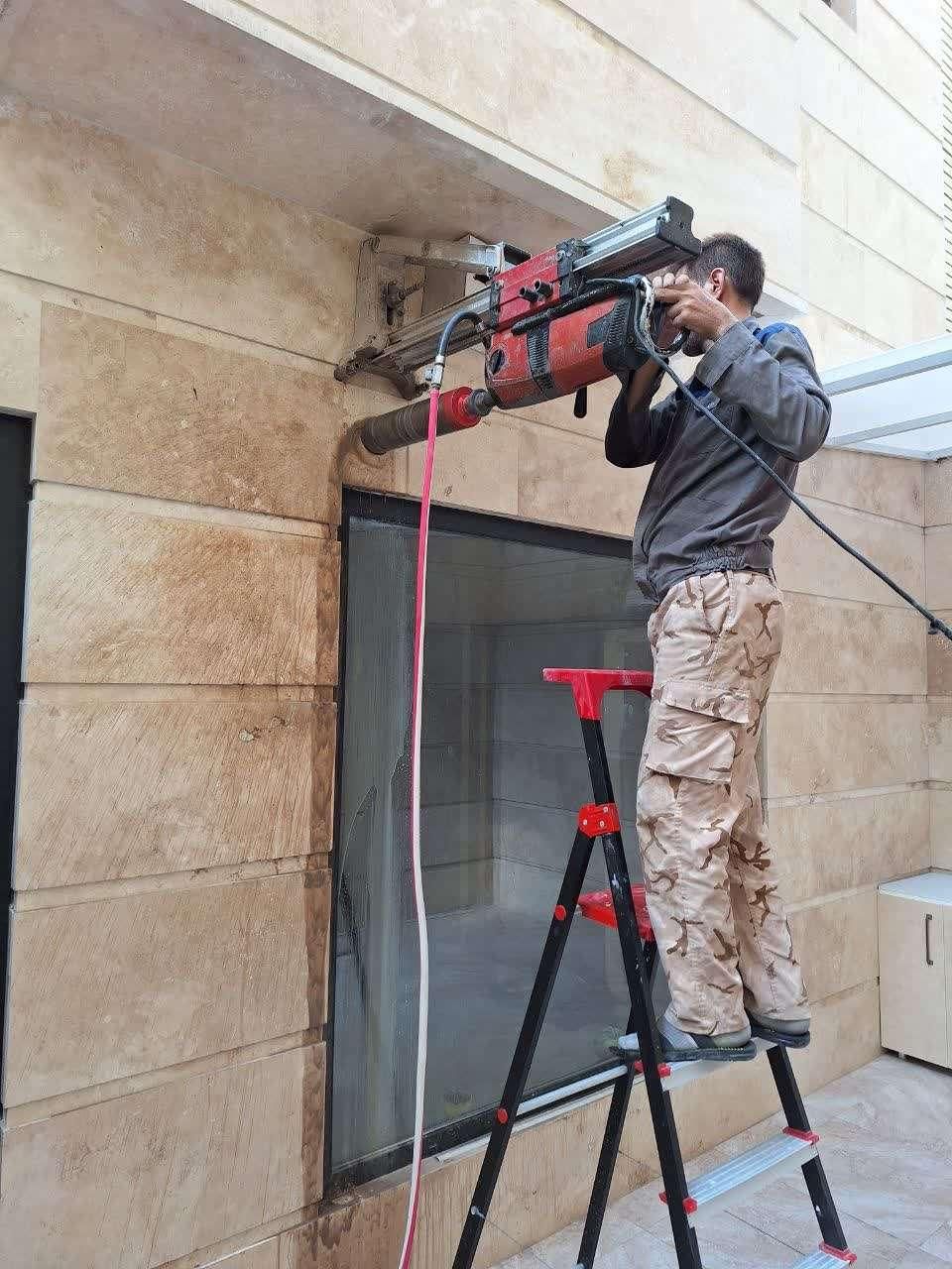 کرگیری و گردبری بتن مسلح|خدمات پیشه و مهارت|قم, نیروگاه|دیوار