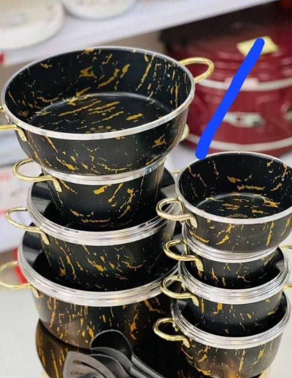 سرویس قابلمه ۱۴پارچه با کفگیر ملاقه|ظروف پخت‌وپز|تهران, بازار|دیوار