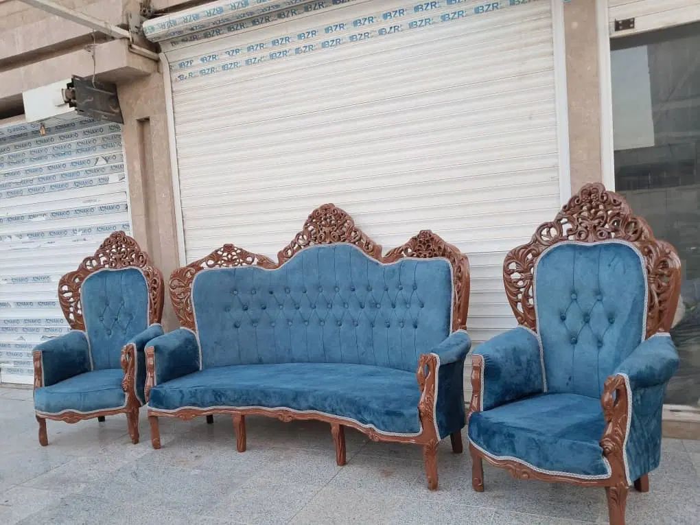 سلام وقت بخیر مبل سلطنتی چوب توسکا و پارچه درجه ۱|مبلمان خانگی و میز عسلی|اهواز, کیانپارس |دیوار