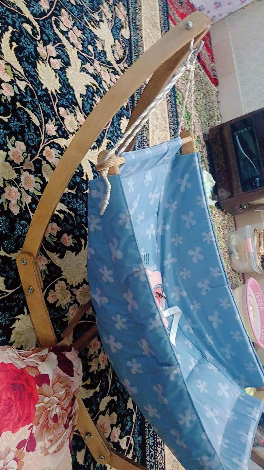 گهواره مدل بانوج بانوچ اصل نو گهواره چوبی طرح قایق|اسباب و اثاث بچه|مشهد, سیدی|دیوار