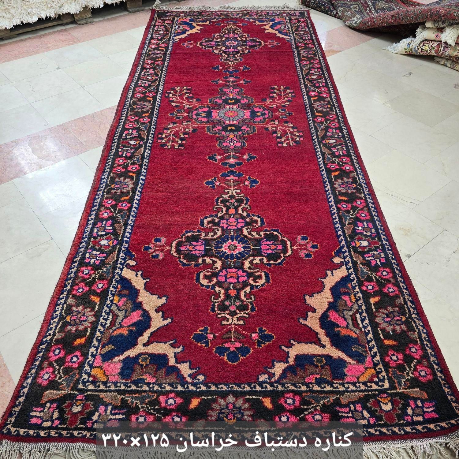 کناره دستباف بیجار  ۷۵×۳۸۵  طرح ماهی|فرش|تهران, ده‌ونک|دیوار
