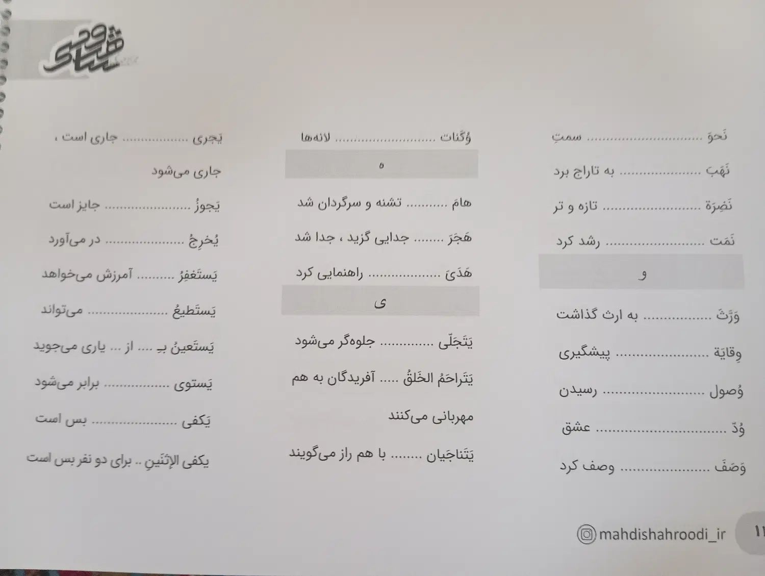 جزوه عربی شاهرودی|کتاب و مجله آموزشی|اصفهان, ملاصدرا|دیوار