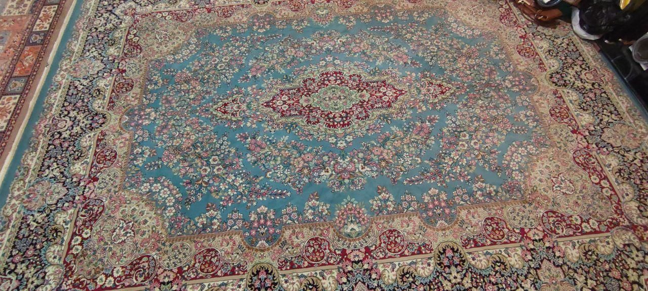 یک جفت فرش ۱۲متری فیروزه ای|فرش|اراک, |دیوار