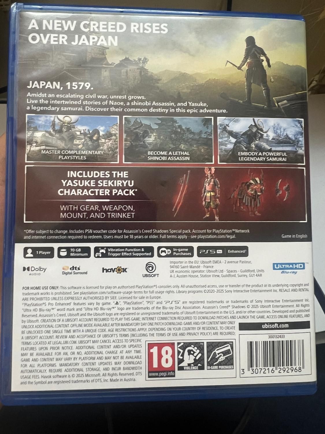 بازی Assassins Creed shadows PS5|کنسول، بازی ویدئویی و آنلاین|تهران, المهدی|دیوار
