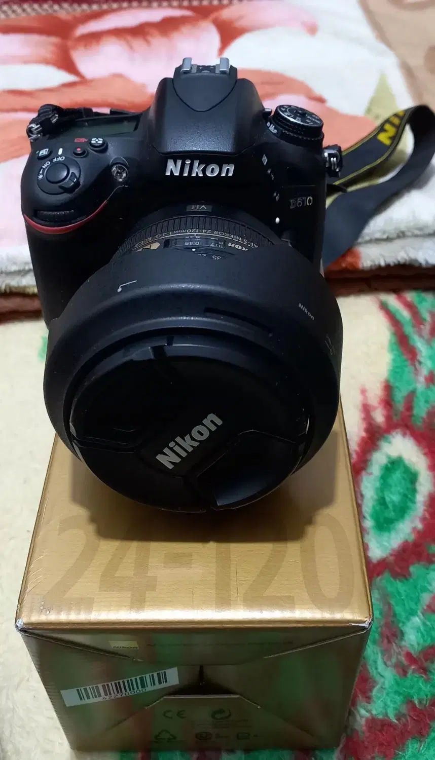 دوربین Nikon D610 + لنز 24-120mm با شات بسیار کم|دوربین عکاسی و فیلم‌برداری|تهران, شهرک چیتگر|دیوار