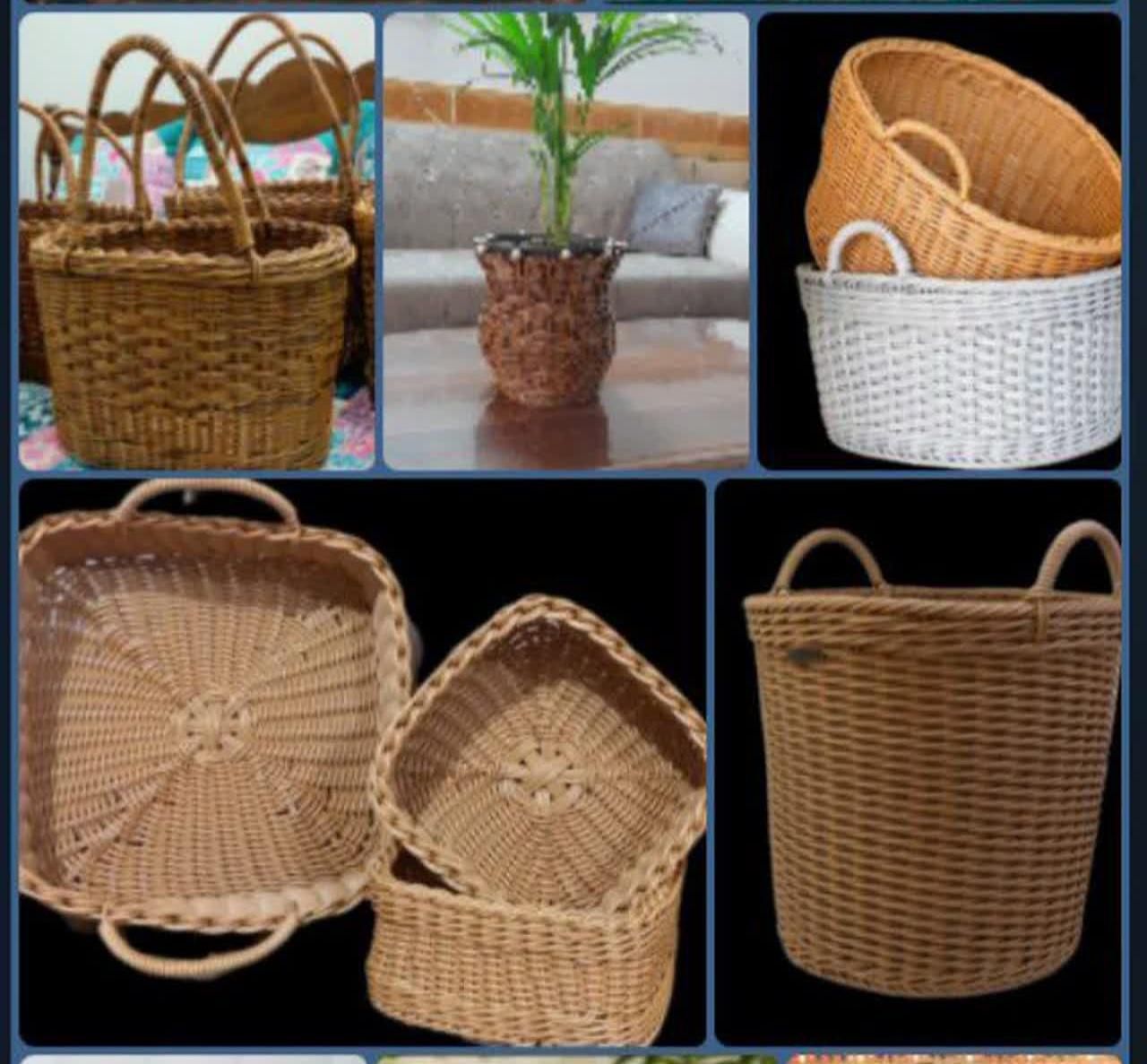 سبد حصیری (لیلی بافت)|صنایع دستی و سایر لوازم تزئینی|شاهرود, |دیوار