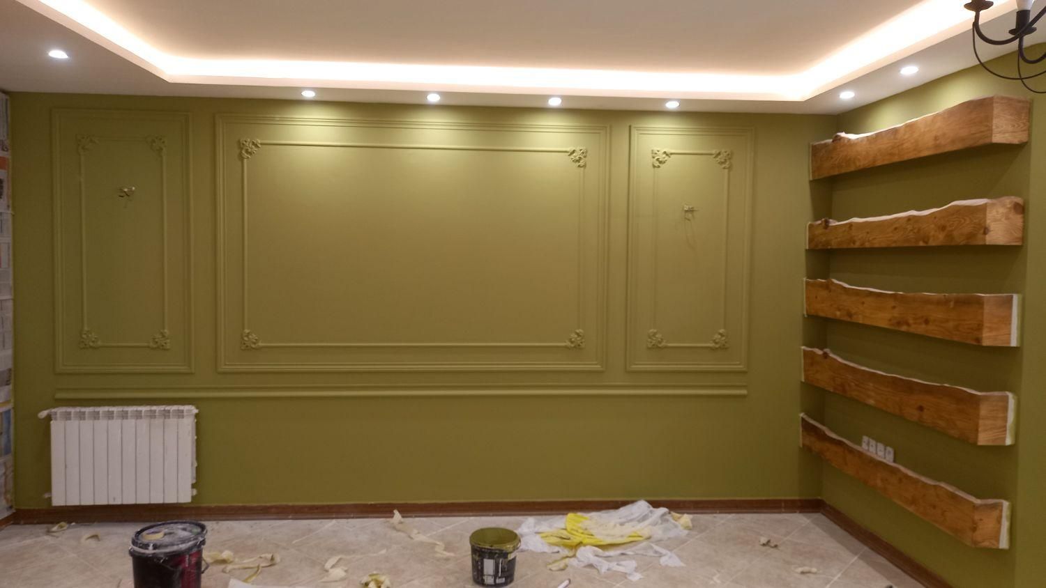 نقاشی و پولیسترکاری ساختمان نقاش و رنگکاری|خدمات پیشه و مهارت|مشهد, هفده شهریور|دیوار