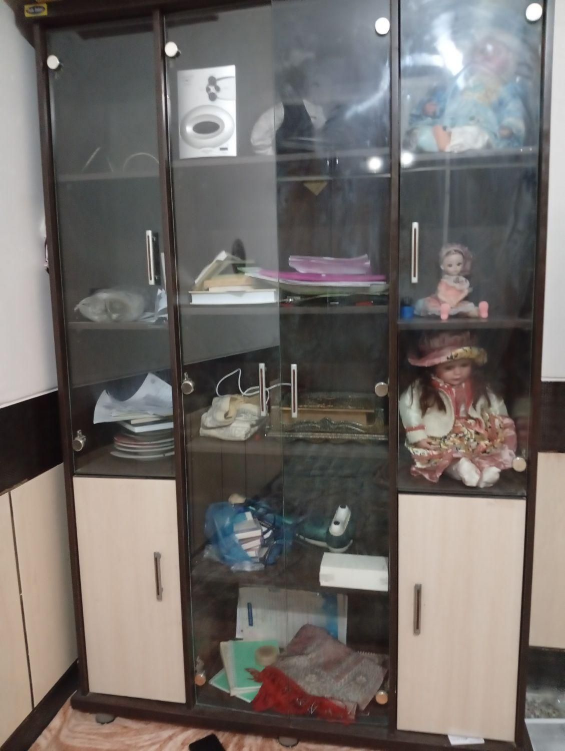 ویترین،کتابخانه|کتابخانه، شلف، قفسه‌های دیواری|شیراز, شریف‌آباد|دیوار
