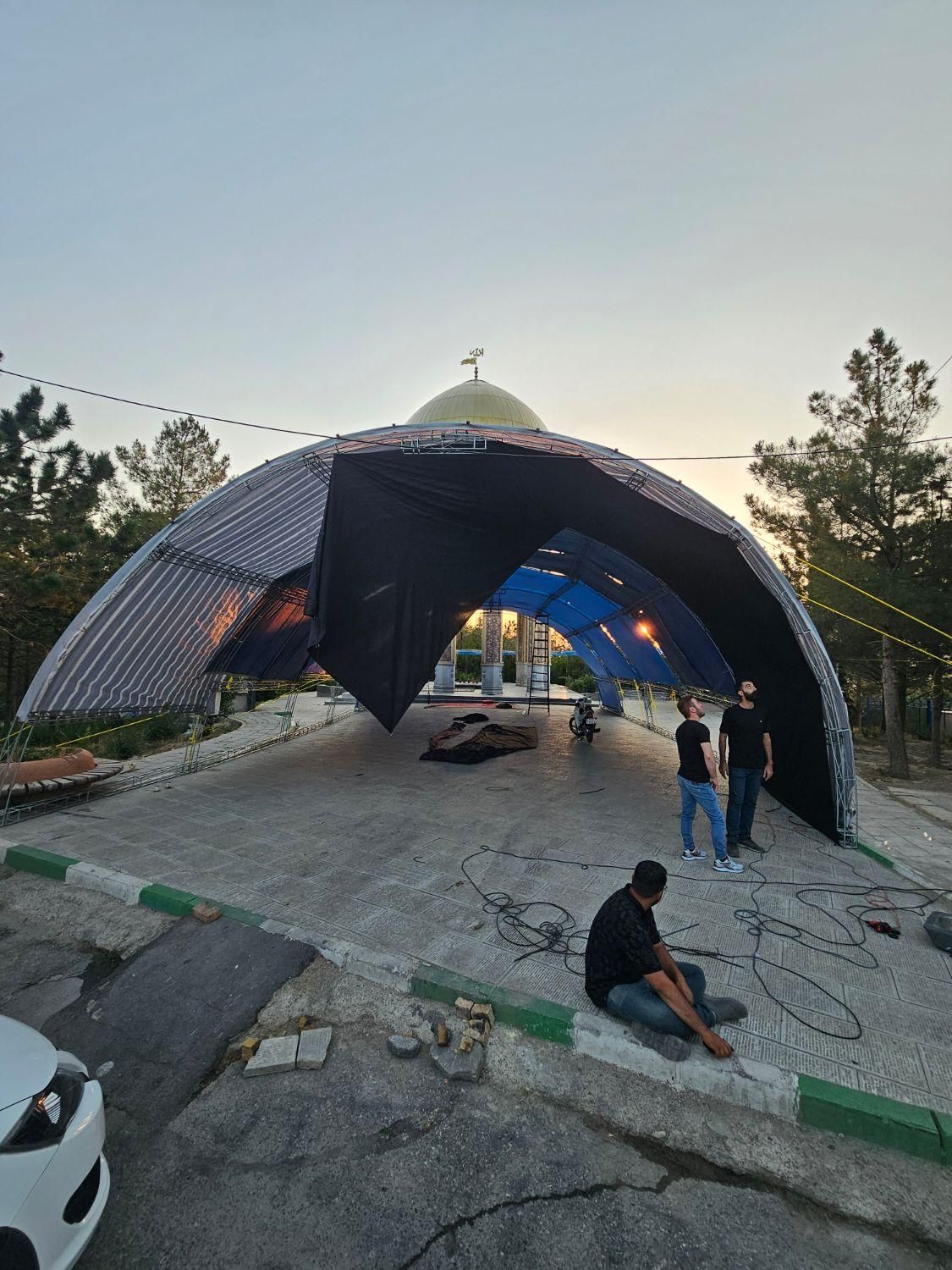 اجاره اسپیس  (سازه) غرفه آرایی، ، تونل  با چادر|خدمات پذیرایی، مراسم|ارومیه, |دیوار