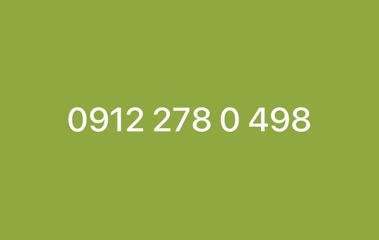 0912.278.0.498|سیم‌کارت|تهران, نیلوفر|دیوار