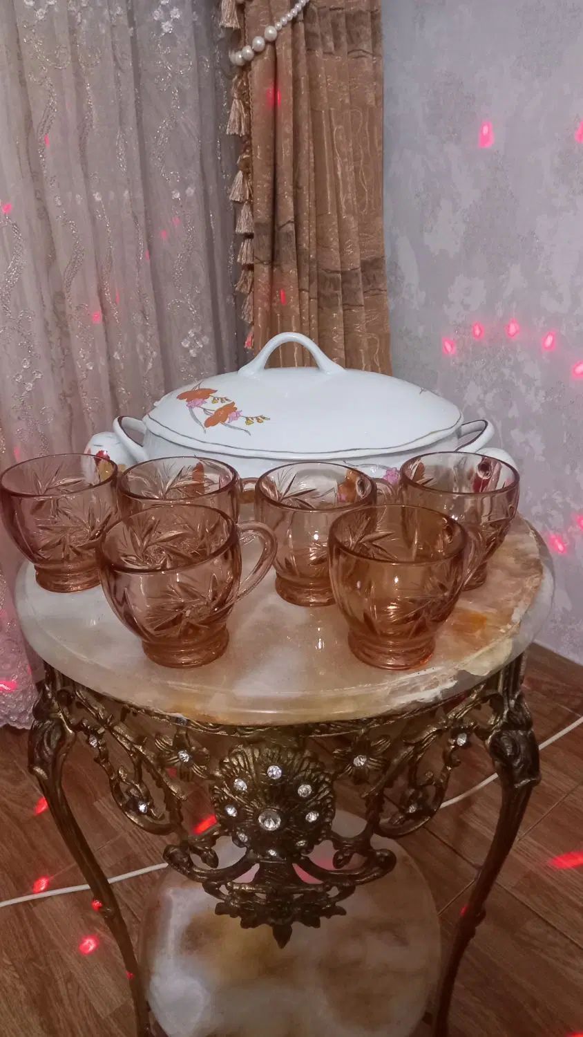 سوپ خوری و نمکدان اشانتیون فنجان خورشیدی|ظروف سرو و پذیرایی|تبریز, |دیوار