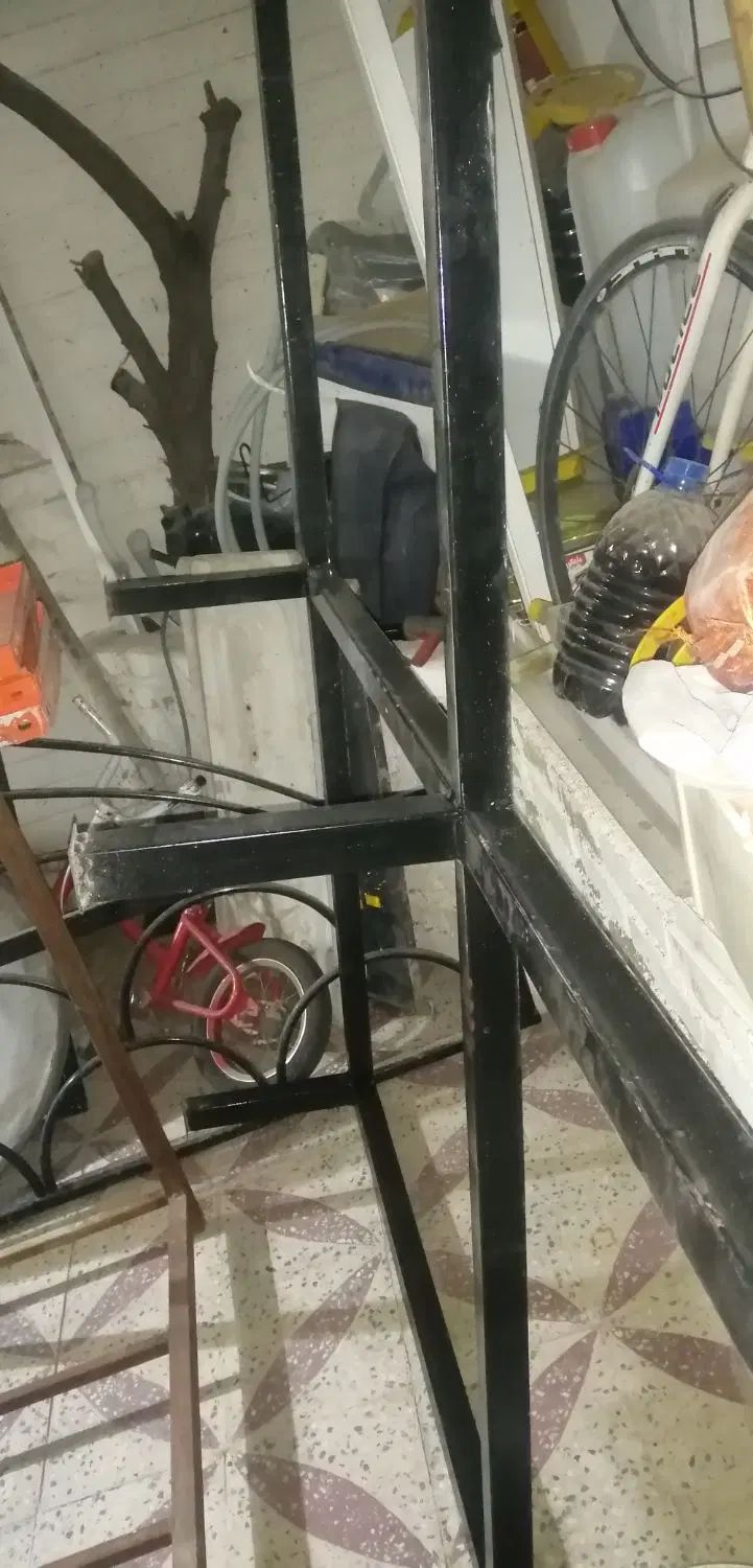 تخت فرفوژه سفارشی بسیار سنگین و محکم دونفره با کف.|تخت و سرویس خواب|شوش, |دیوار