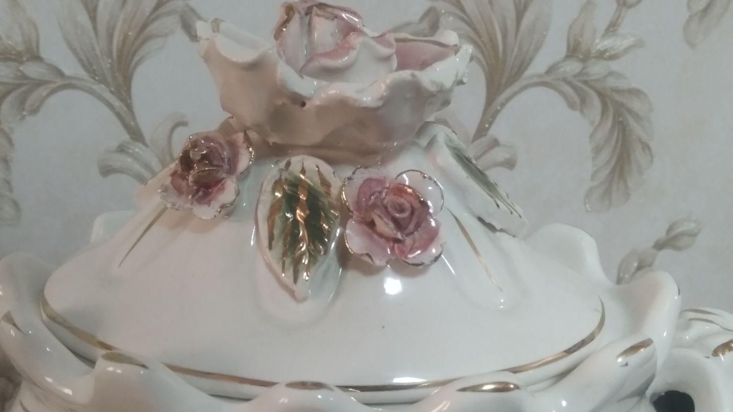 ظرف انتیک شکلات خوری|ظروف سرو و پذیرایی|خوی, |دیوار