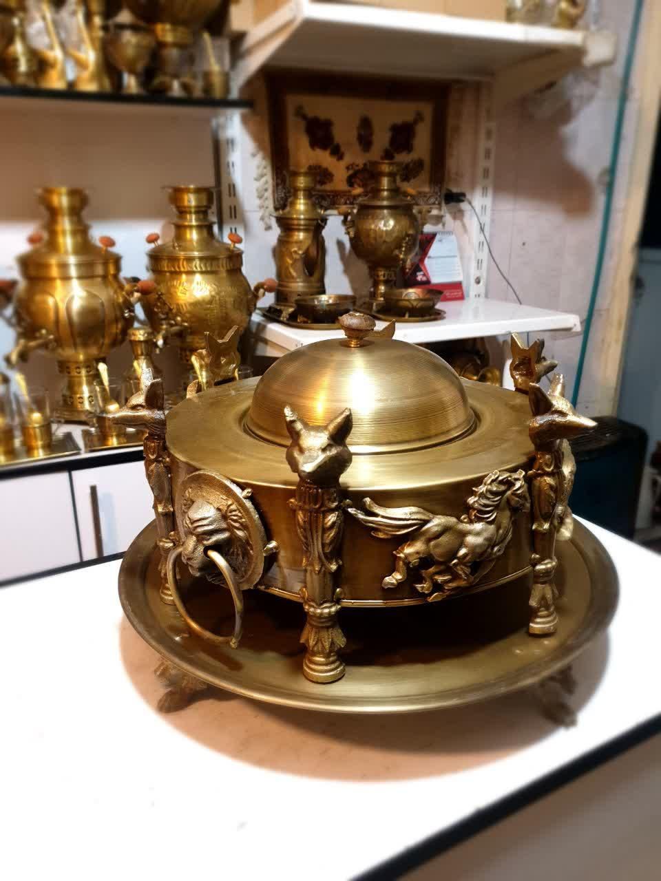 نانو آنتیکی برنجی منقل|صنایع دستی و سایر لوازم تزئینی|ایلام, |دیوار