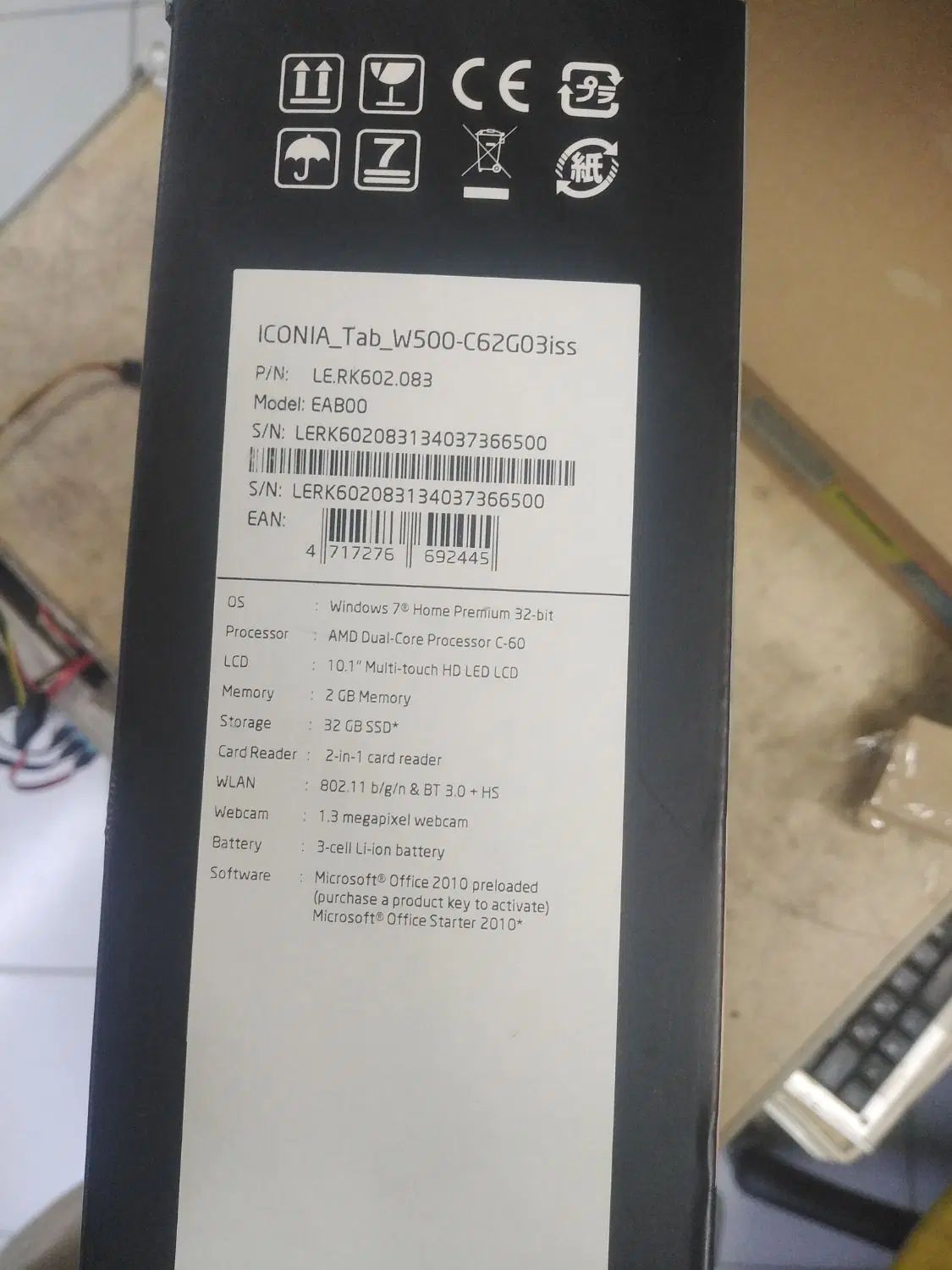 تبلت ویندوزی ایسر iconia tab.. ویندوز اورجینال7|رایانه همراه|همدان, |دیوار