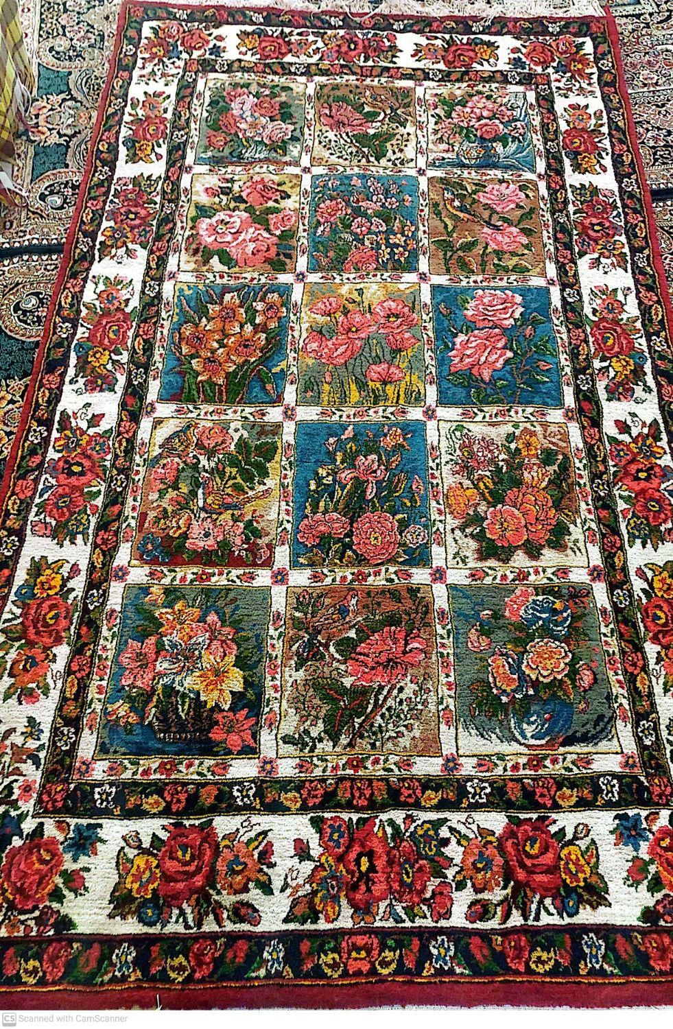 قالی دستبافت رنگ ثابت|فرش|شهرکرد, |دیوار