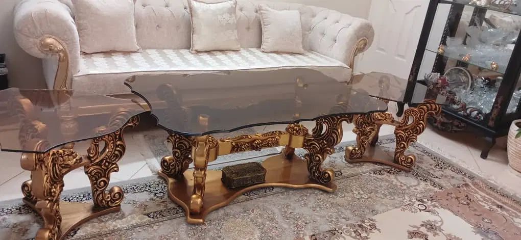 میز جلو مبلی و دو عدد عسلی|مبلمان خانگی و میز عسلی|تهران, تاکسیرانی|دیوار