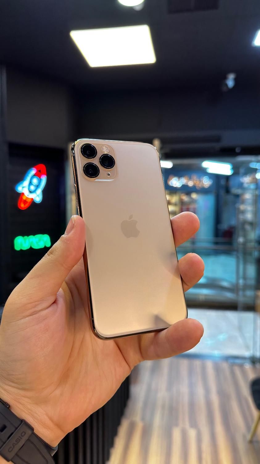 اپل iphone 11 Pro 256G LLA 90% طلایی|موبایل|رشت, جهاد|دیوار