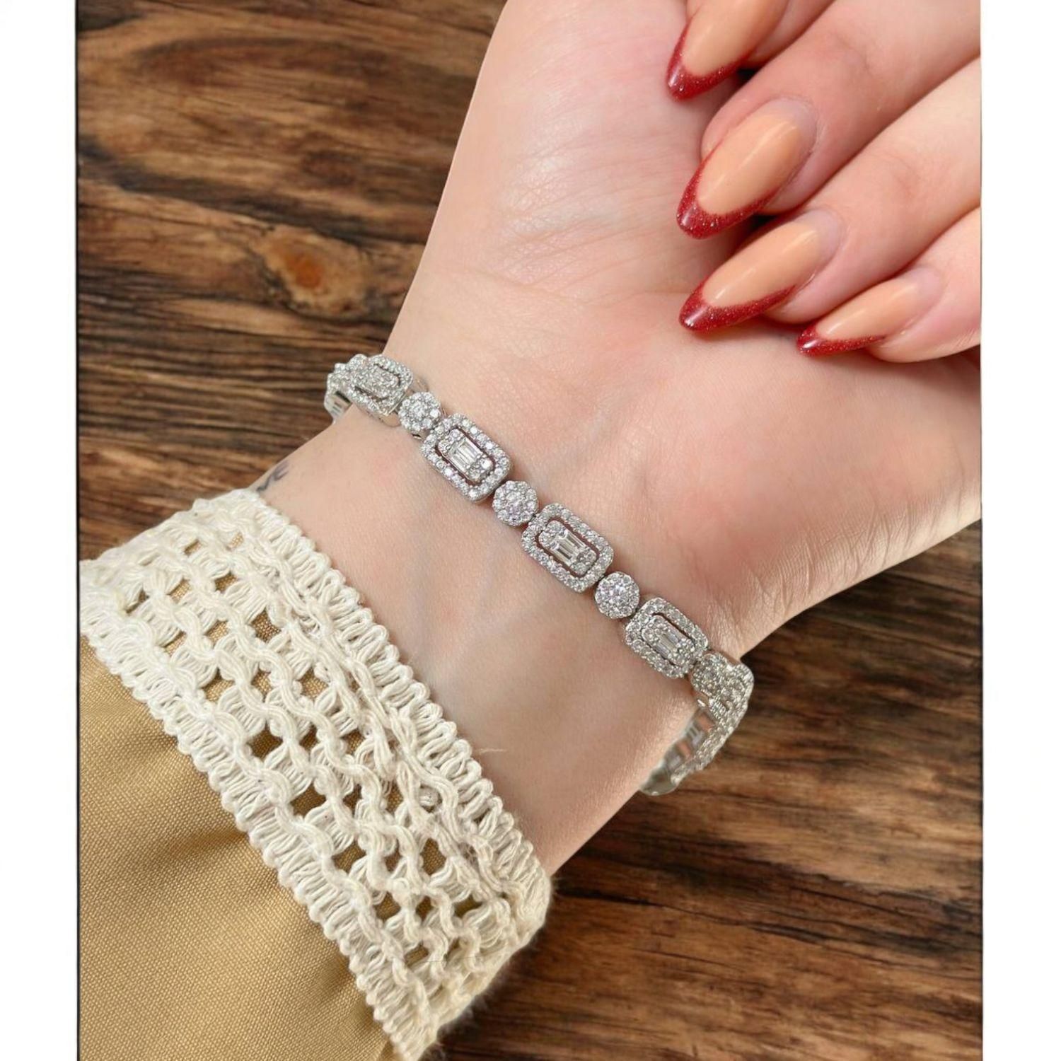 دستبند نقره مدال زنجیر نقره کادویی نقره رضازاده کد|بدلیجات|تبریز, |دیوار