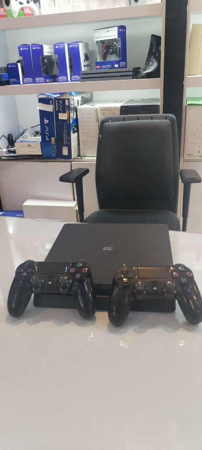 ps4 slim 1tb پی اس 4 اسلیم یک ترا فول بازی دودسته|کنسول، بازی ویدئویی و آنلاین|ساوه, |دیوار