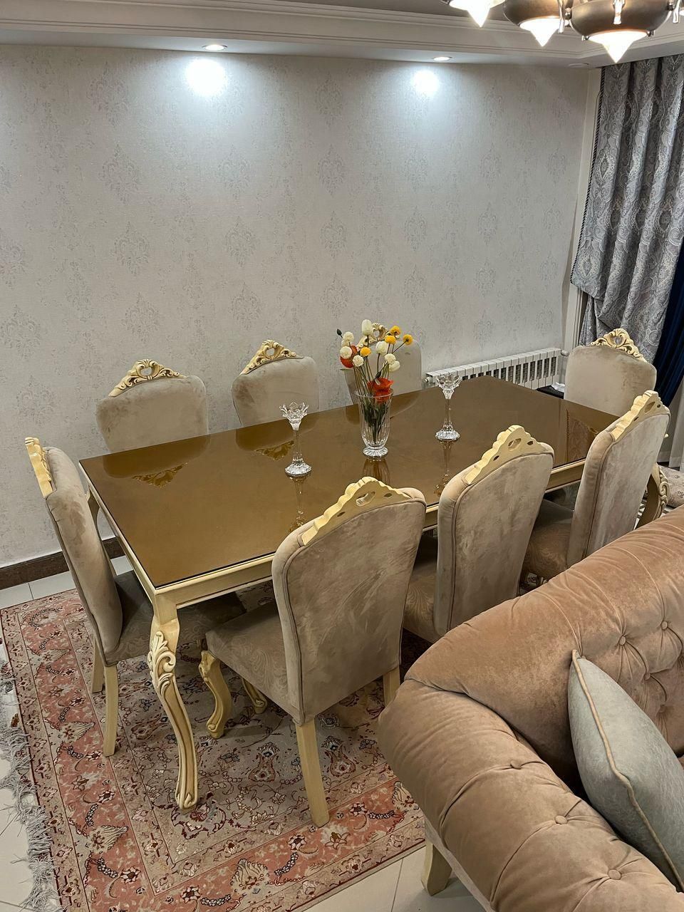 مبلمان و میز نهار خوری در حد نو|مبلمان خانگی و میز عسلی|تهران, تهران‌نو|دیوار