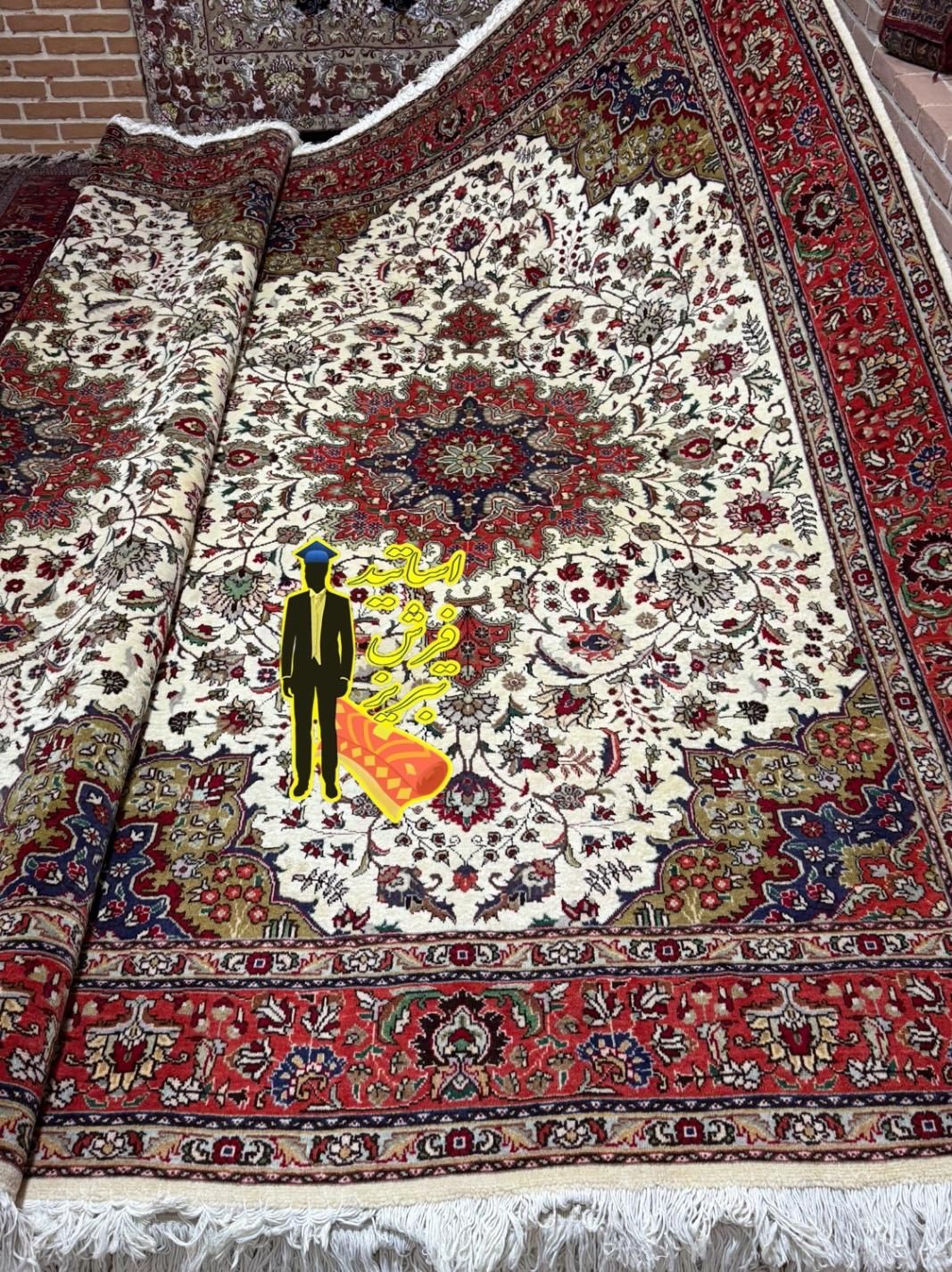 فرش جفت۶متر اصفهان نقشه آذشهر (اقساطبدون بهره)|فرش|تبریز, |دیوار