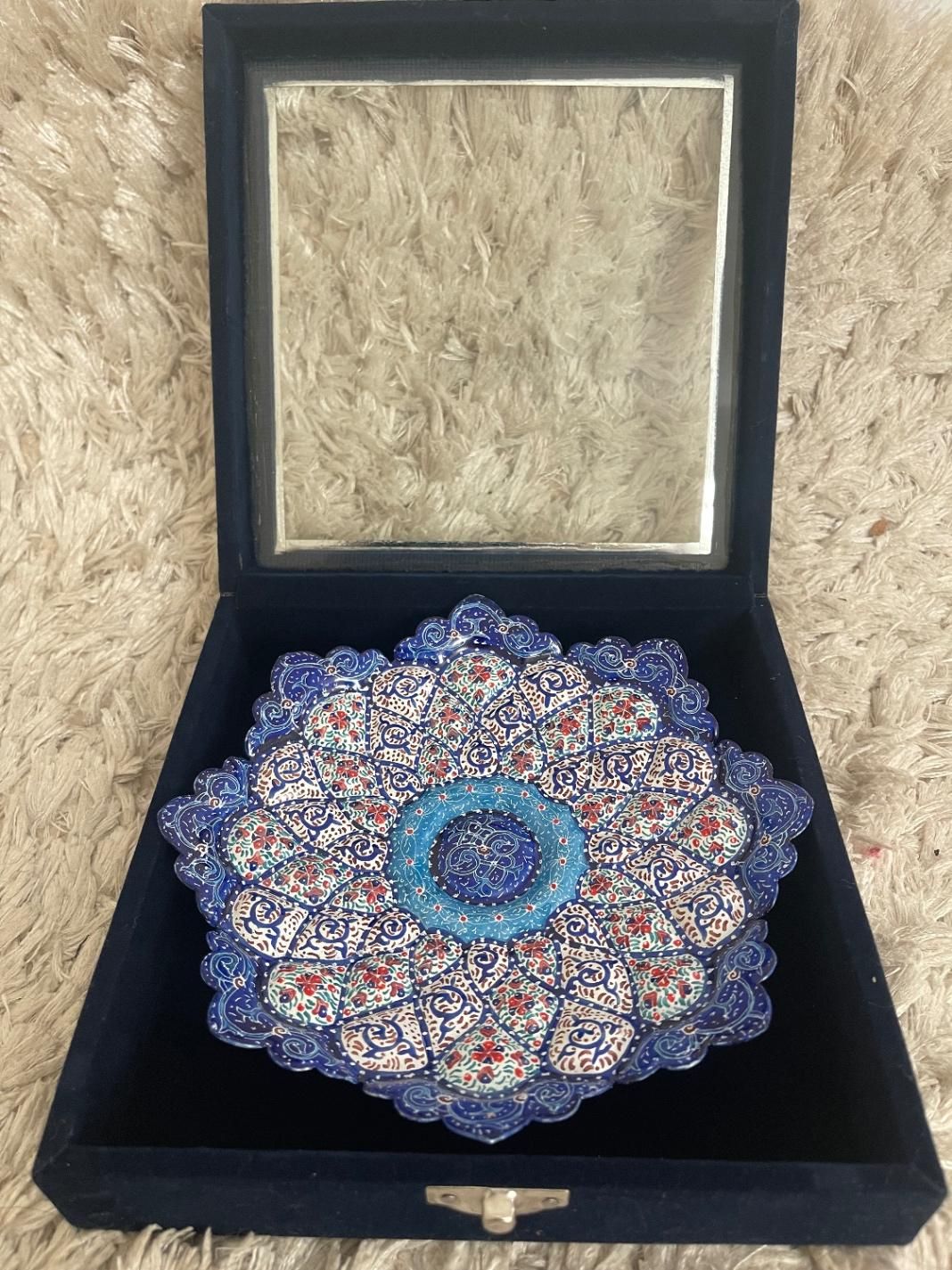 بشقاب میناکاری(۲عدد)|صنایع دستی و سایر لوازم تزئینی|اصفهان, بهارستان|دیوار