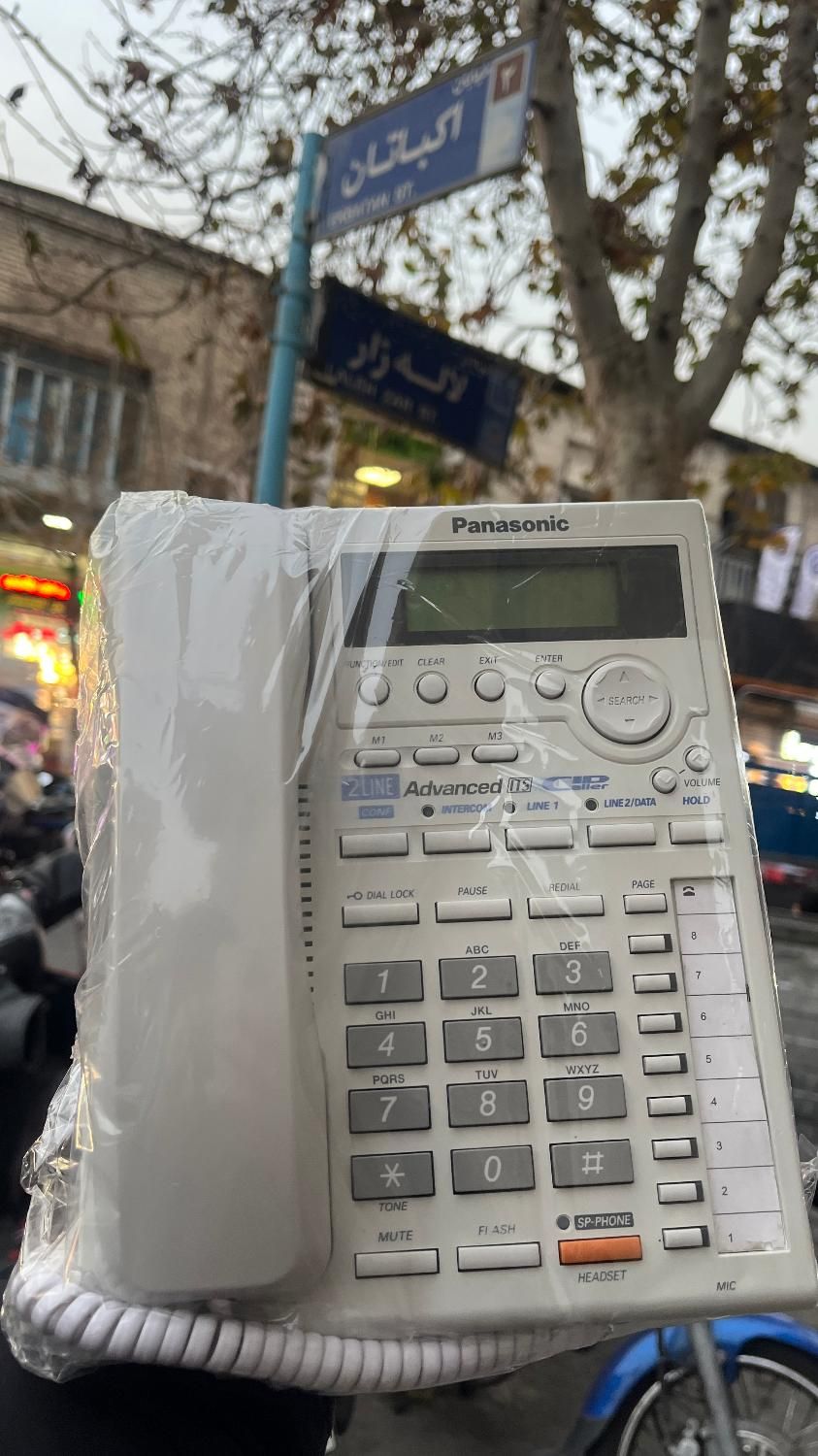 تلفن رومیزی دو خط پاناسونیک کارکرده 3282|تلفن رومیزی|تهران, لاله زار|دیوار