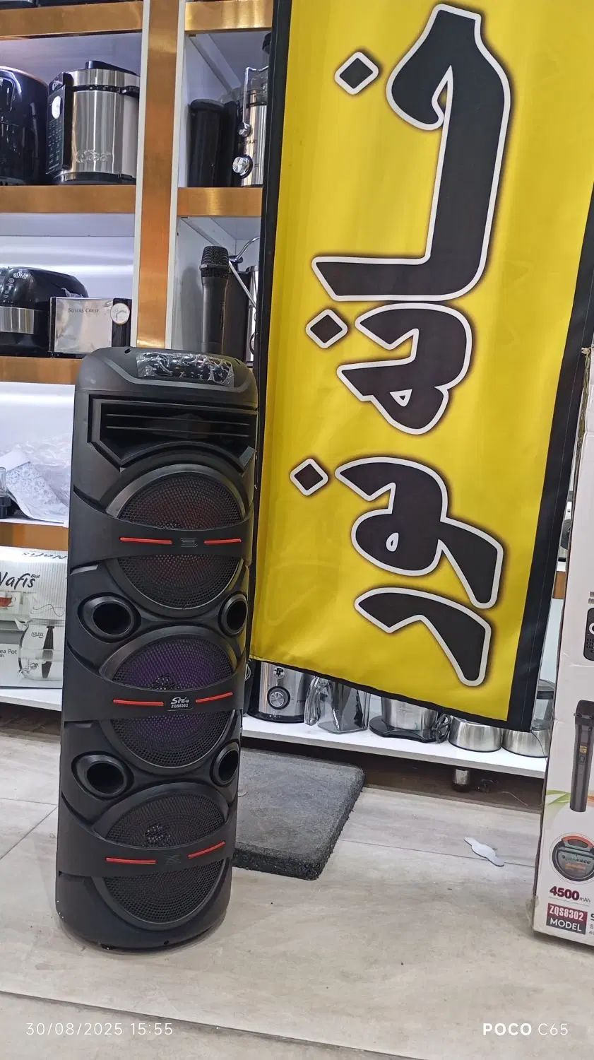 (باند)اسپیکر میکروفن بیسیم 3ساب8302پرداخت درب منزل|پخش‌کننده همراه|مشهد, شهید آوینی|دیوار