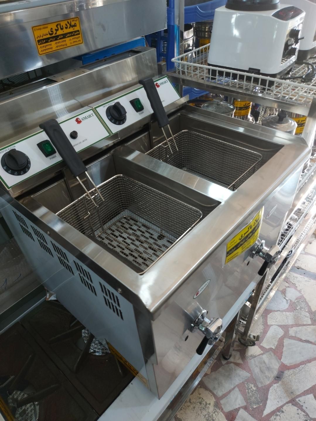 سرخ کن گازی بزرگ ۲لگنه رومیزی وارداتی|کافی‌شاپ و رستوران|ساری, |دیوار