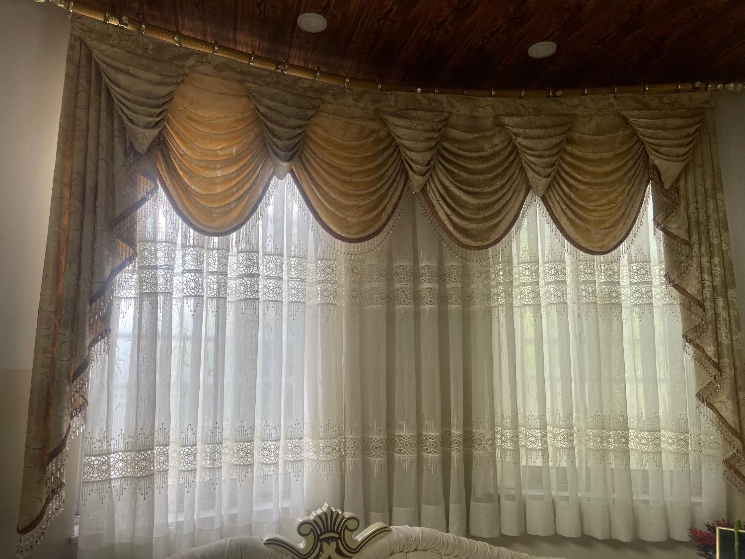 پرده هال و اتاق خواب|پرده، رانر، رومیزی|تنکابن, |دیوار