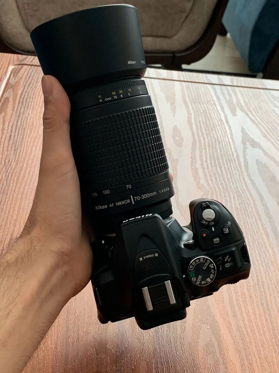 دوربین Nikon d5300 با لنز 70 300|دوربین عکاسی و فیلم‌برداری|تهران, حر|دیوار