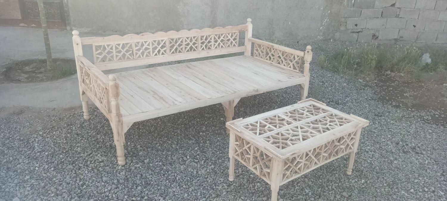 مبل گره چینی چوبی تولید وپخش|مبلمان خانگی و میز عسلی|شهریار, دهشاد بالا|دیوار