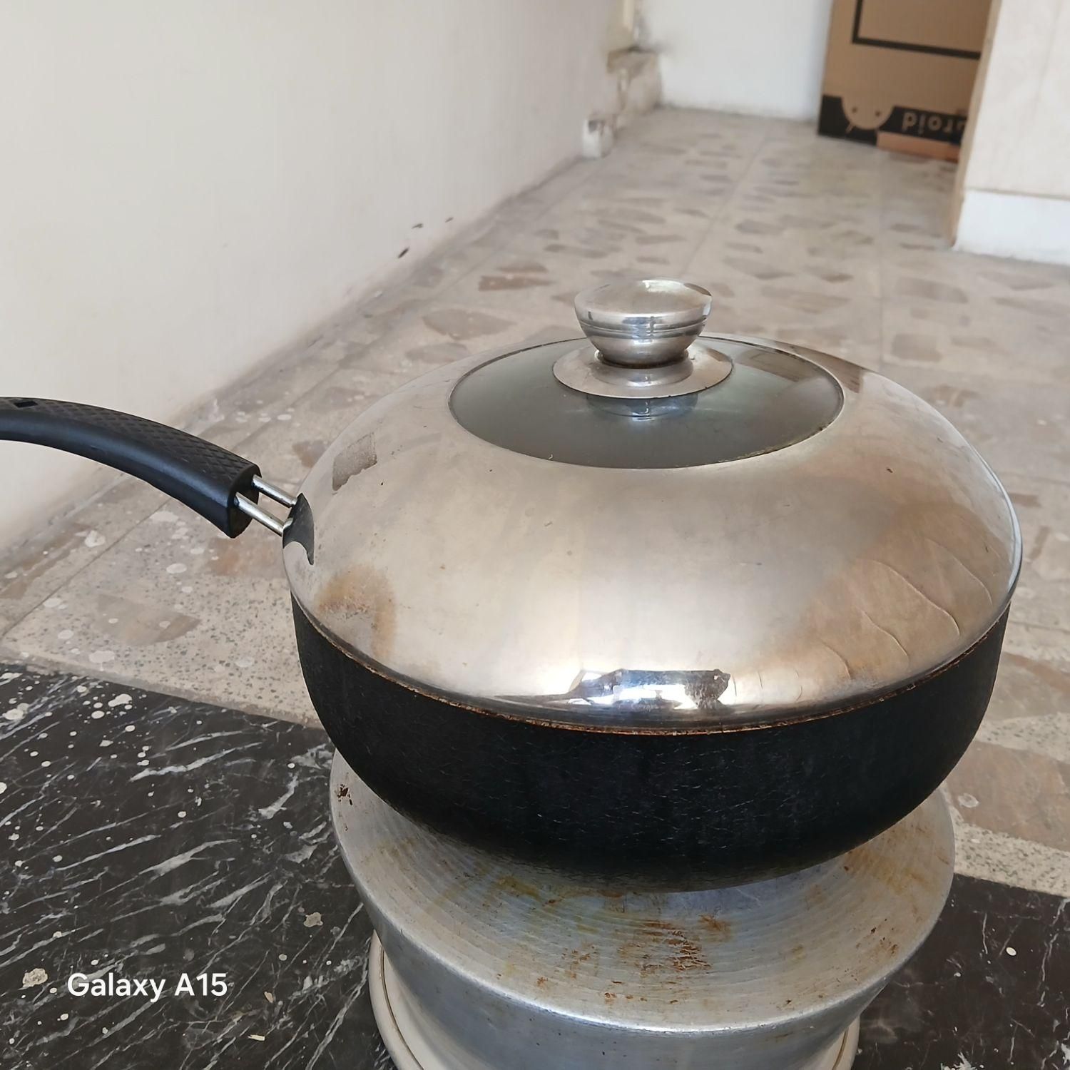 ماهی تابه نسوز درب شیشه ای دیگ کوچیک|ظروف پخت‌وپز|بروجرد, |دیوار