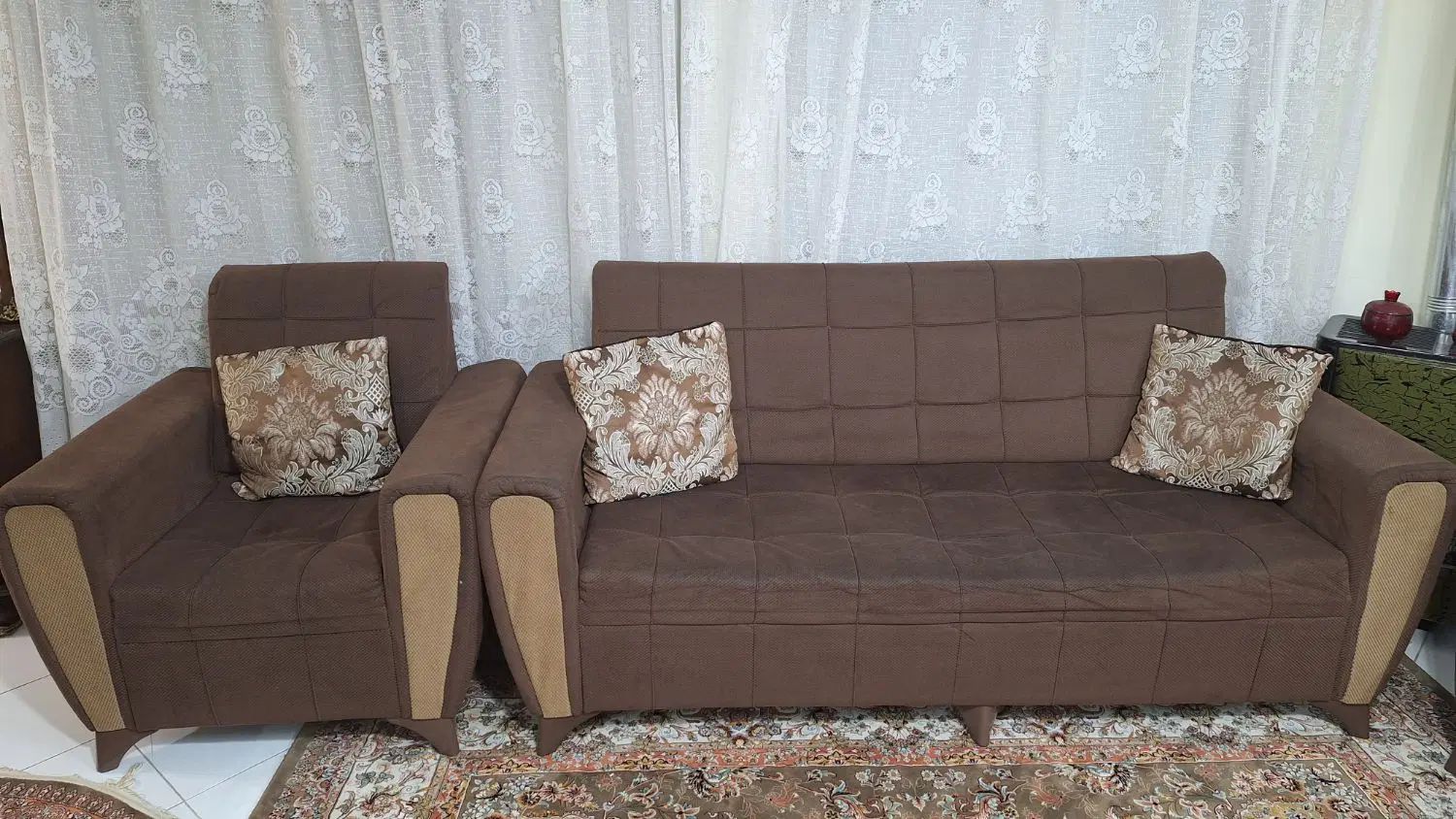مبل ۷ نفره راحتی|مبلمان خانگی و میز عسلی|تهران, قیام|دیوار
