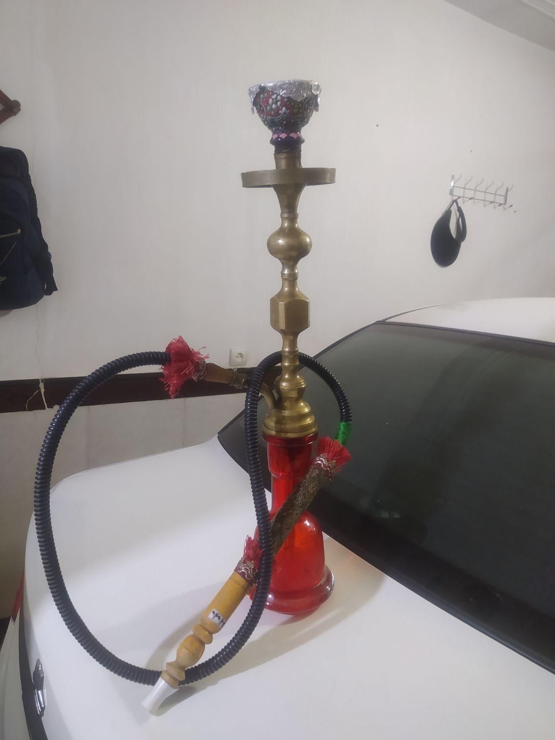 قلیان برنجی|صنایع دستی و سایر لوازم تزئینی|قرچک, |دیوار
